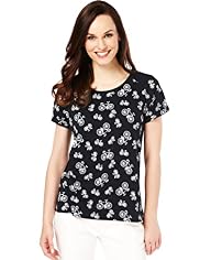 Pure Cotton Bicycle Print T-Shirt
