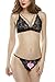 Avidlove Women Sexy Lingerie Set Deep V Bra Full Lace Thin Bralette and panty