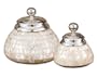 Set of 2 Canisters with Mother of Peral Finish