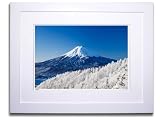 《オリジナルプリント》富士山と真っ白な木々(山梨県/西桂町)...