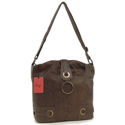 Gigi Large Cross-Body Bag A4 - Othello - Dark Brown