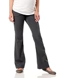 Motherhood Maternity: No Belly Twill Pork Chop Pockets Fit And Flare Maternity Pants