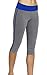 4HOW Women's Capri Tights Running Yoga Pants Fitness Leggings