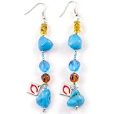 MLB Touch by Alyssa Milano Cincinnati Reds Turquoise Drop Earrings