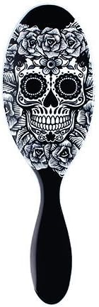 (1) Wet Brush Pro Black &amp; White Detangle Sugar Skull Brush