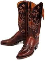 Lucchese 'N8512' Calfskin Leather Cowboy Boots Womens - Tan