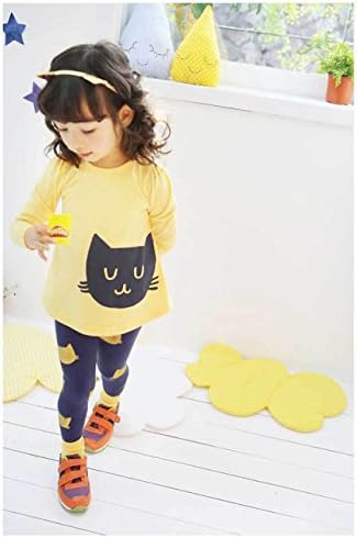 Waboats Winter Kids Girls Cartoon Printed Long Sleeve Top & Pant