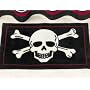 PIRATE THROW RUG Bath Mat Skull & Cross Bone home decor
