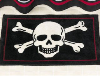 Bath mat Mat Pirate Skull & Cross Bone home decor