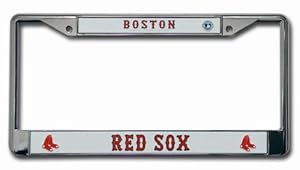 MLB Boston Red Sox Chrome License Plate Frame
