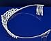 Closeout Rhinestone Bridal Wedding Prom Tiara with Crystal Loops 5111