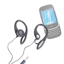 DURAGADGET High Quality Ear Hook Headphones For HP Palm Pre Plus, Veer & iPAQ Mobile Phones
