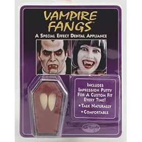Vampire Fangs (set of 2 tooth caps) - Pale Yellow