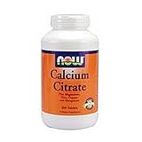 Now Foods Calcium Citrate W/min, 250 Tablets