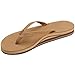 Rainbow Sandals Women’s Double Layer Premier Leather Narrow Strap w/Arch, Sierra Brown, Ladies X-Large / 8.5-9.5 B(M) US