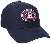 NHL Montreal Canadiens Basics Structured Adjustable Cap, One Size, Navy
