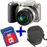 eHome bundle: Olympus SP800 Digital Camera +4GB SDHC +Case (SP-800UZ Silver, 14MP, 30xOptical Zoom Wide-Angel Lens, 3