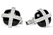 Jewelry : Sterling Silver Onyx Cuff Links