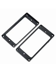 1-pair(2-pcs) Humbucker Pickup Surrounds Black for Gibson Les Paul Replacement