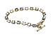 Bracelet - B125 - Swarovski (tm) Crystal Stones - Antique Gold Tone Metal ~ Blk Diamond Mix