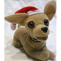Taco Bell, Yo Quiero, 6 Plush Christmas Santa Hat Dog Doll Toy