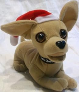 Taco bell dogs chihuahua talking dogs by applause 1980s Amazon.com: Taco Bell, Yo Quiero, 6" Plush Christmas Santa Hat Dog Doll