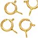25 14k Gold-Filled Spring Ring Round Clasps Closed Ring 5mm (25)