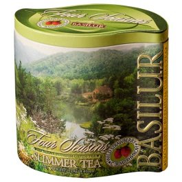 Basilur Premium Ceylon Green Tea with wild strawberry Four Seasons 
