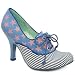 Irregular Choice Alphabite Lace Up Court - 7 Uk - Blue - Fabric