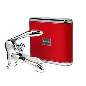 Metrokane Red V.I.P. Polished Sterling Model Rabbit Corkscrew by Metrokane