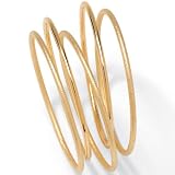 5 - Piece Goldtone Bangle Set 9 &acute; - B000UJM7SO