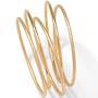 5-Piece Goldtone Bangle Set 9"