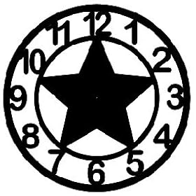 Giant 47.5 Inch Diameter Hand-crafted Tower Wall Clock (Arabic Numerals, Star Style)