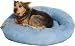 Kakadu Pet Plump Donut Bolster Dog Bed, Large, 31-1/2-Inch by 8-Inch, Chambray Blue