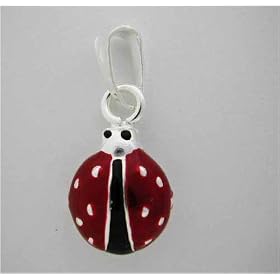 Silver Enamel Lady Bug * LADYBUG CHARM ITALY by Charms