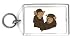 Keychain with primate, chimpanzee, animal