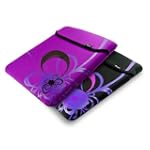 E-volve reversierbare Neopren / Neoprenschutzhülle Hülle Tasche Sleeve case für Notebook / Laptop / Netbook - 'Flare' design - in Größe 12 & 13 Zoll / 13