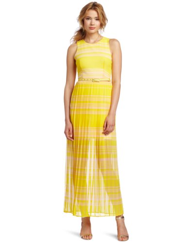French Connection Women's London Rock Stripe Maxi Dress