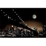 (24x36) Brooklyn Bridge (Moon Over Skyline) Art Poster Print