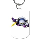 2 Sided Dog Tag of Meta Knight from Kirby Fighting Stance