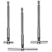 Starrett S229FZ Telescoping Gauge With 1 Telescoping Arm Set, 1/2" - 2-1/8" Range, 2-3/8" Handle Length, 3 Pieces
