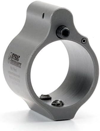 Syrac Ordnance Gen II - . 936" Adjustable Low Pro Solid AR Block - Stainless Steel Finish