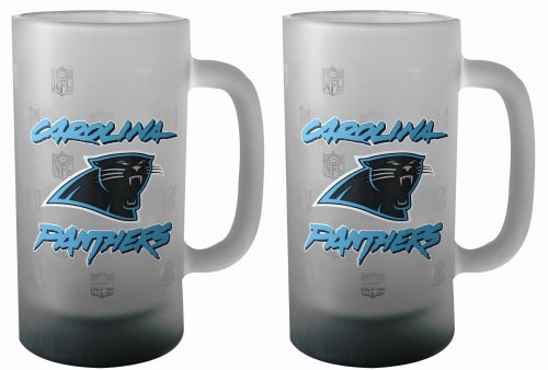 Carolina Panthers Frosted Mug (16-Ounce, Set of 2)