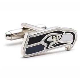 Seattle Seahawks NFL Logo'd Executive Cufflinks w Jewelry Box