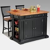 36 x 48 Kitchen Island in Rich Multi Step Ebony