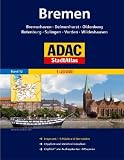 ADAC StadtAtlas Bremen 1 : 20 000 mit Bremerhaven, Delmenhorst, Oldenburg, Rotenburg, Sulingen, Verden, Wildeshausen: Bremerhaven, Delmenhorst, ... CityPilot und Ausflugskarten. GPS-genau