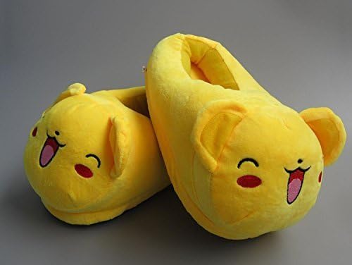 Fatflyshop - Cardcaptor Sakura Kero Keruberosu Anime Cartoon Plush Indoor Bedroom Winter Warm Slipper 11"