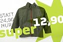 natubini Kinder Fleecejacke für Jungen in oliv, Gr. 92-152