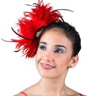 Fascinators Cocktail Hat - 5641C (Red)
