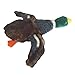 Pet Lou 00836 Medium Plush Dog Chew Toy, 8-Inch Mallard Duck